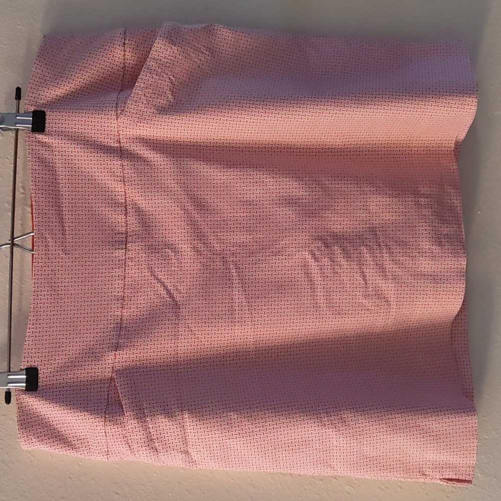 Plus Size, Pink/White Stretchy Skort
